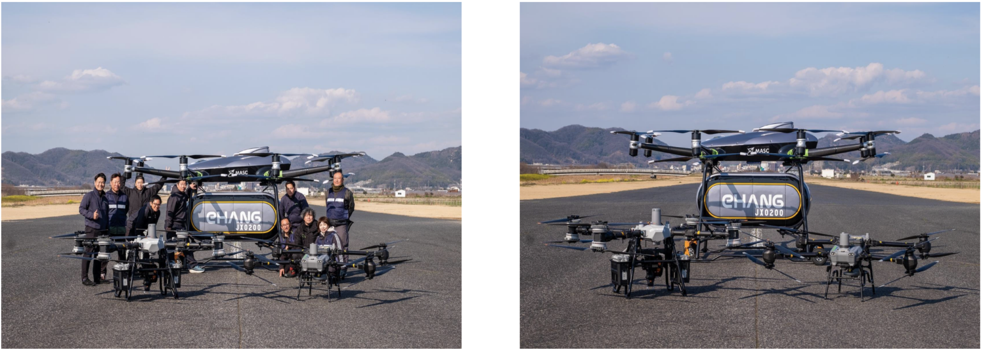 【開催報告】空の物流革命 in 笠岡   〜東日本大震災15年の節目に、「FlyCart 100」×「EH216L」夢の共演が実現。国内唯一の機体が笠岡に〜